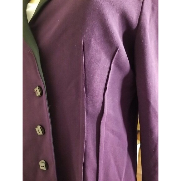 Herbert Grossman Cynthia Sobel Blazer Wool Blend 16 Purple NWT Vintage - Picture 6 of 14